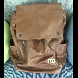 LXY Faux Leather Backpack